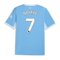 Camisa de Futebol Manchester City Iliman Ndiaye #7 Equipamento Principal 2026-27 Manga Curta